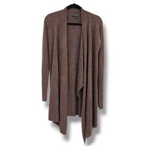 Barefoot‎ Dreams Cardigan Draped Open Front Cozy Knit Sweater S/M